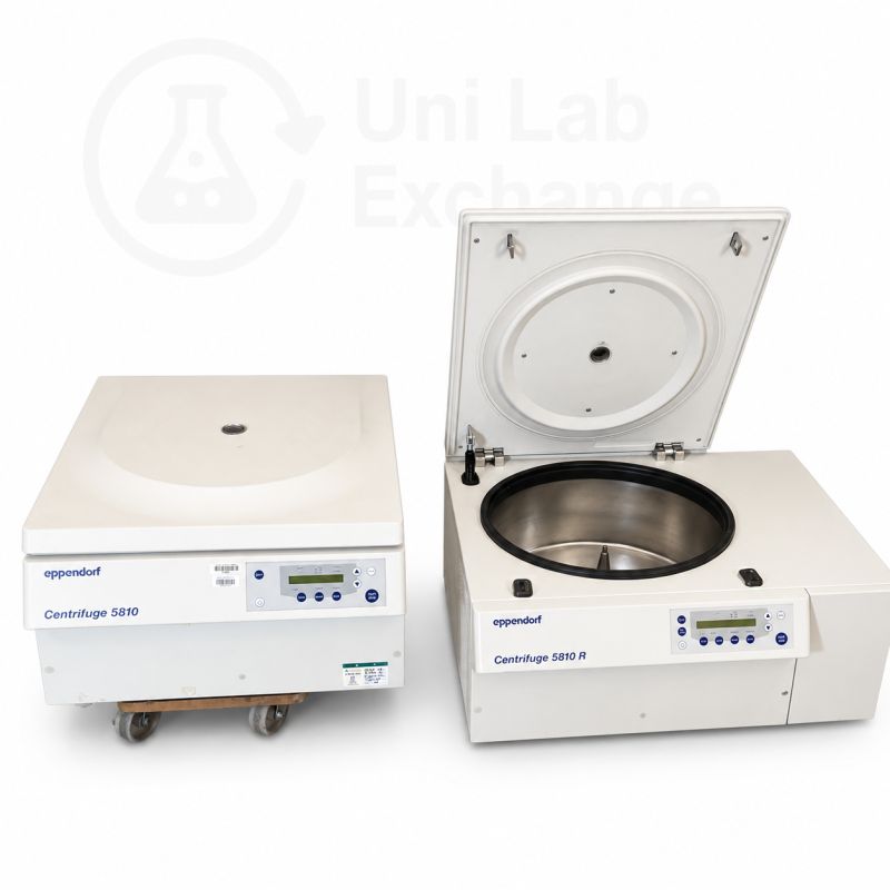 An Eppendorf Centrifuge 5810 and a refrigerated Centrifuge 5810R